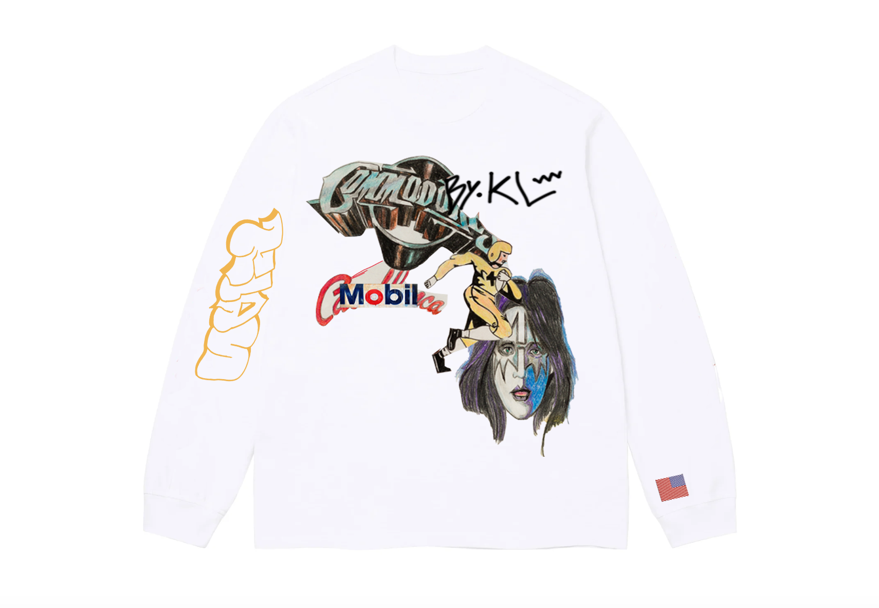 KL Clothing LongSleeve White T Shirt